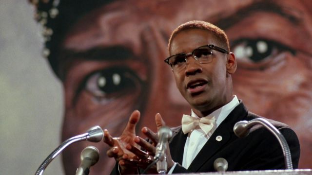 Denzel Washington wearing Ray-Ban Clubmaster in Malcolm X