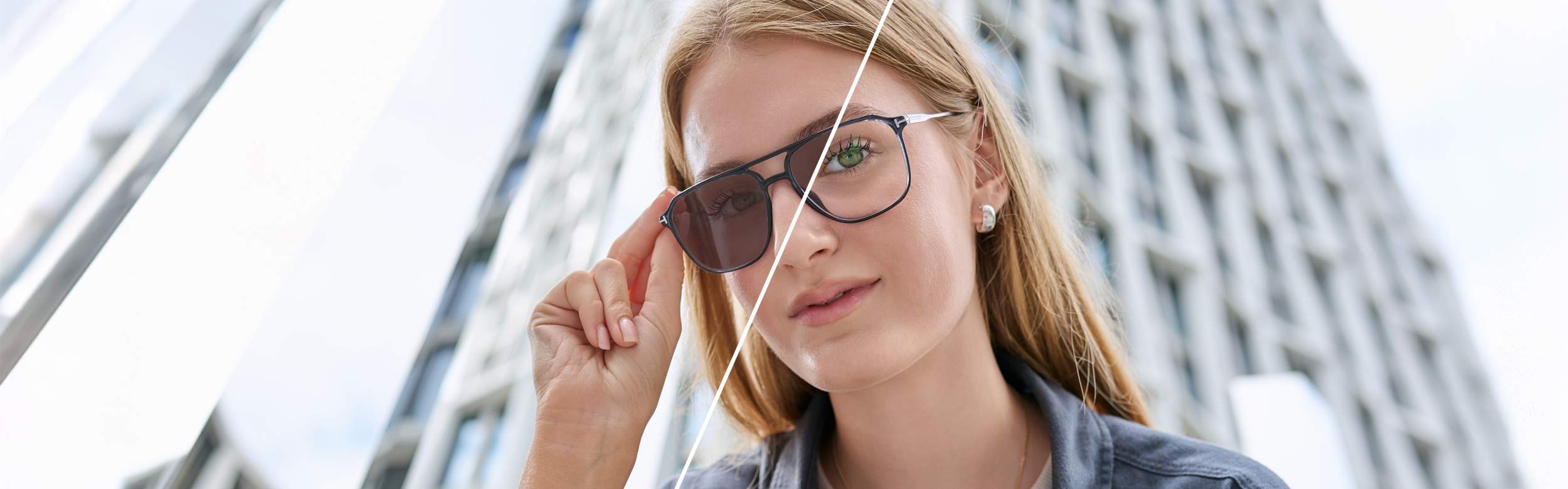 Selection of photochromic eyewear at Visiofactory