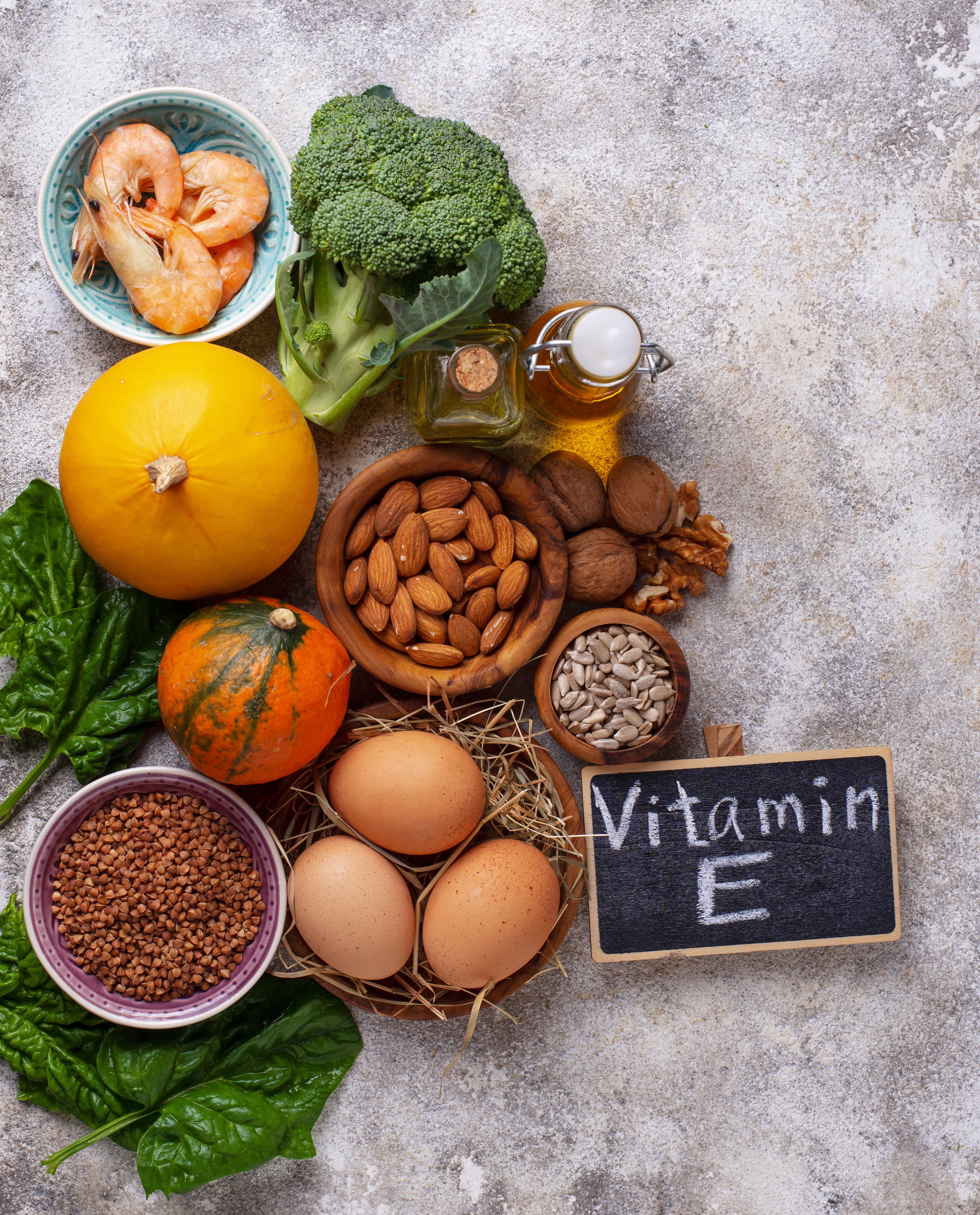 Natural sources of vitamin E and antioxidants