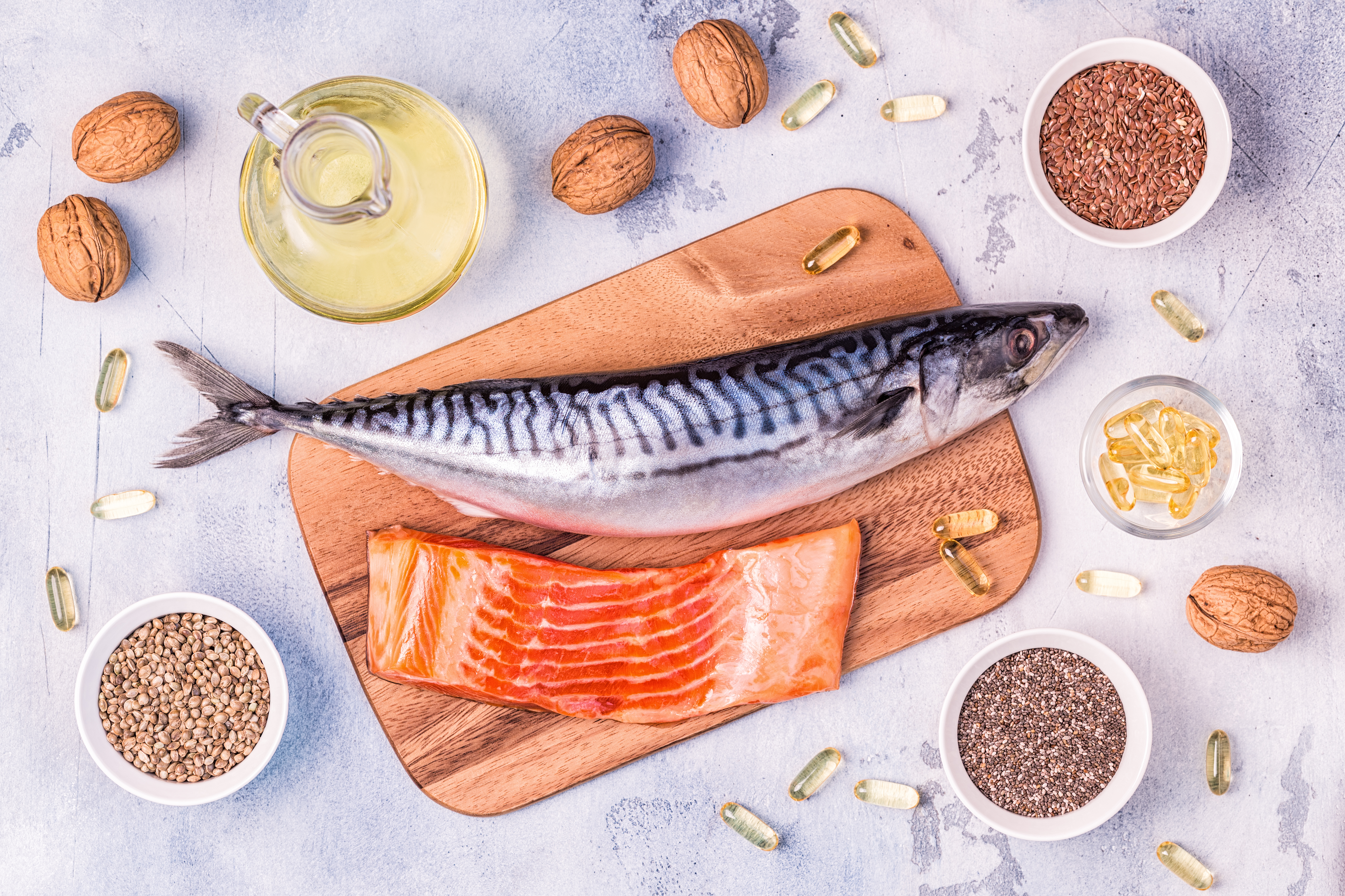 Omega-3 sources for eye health