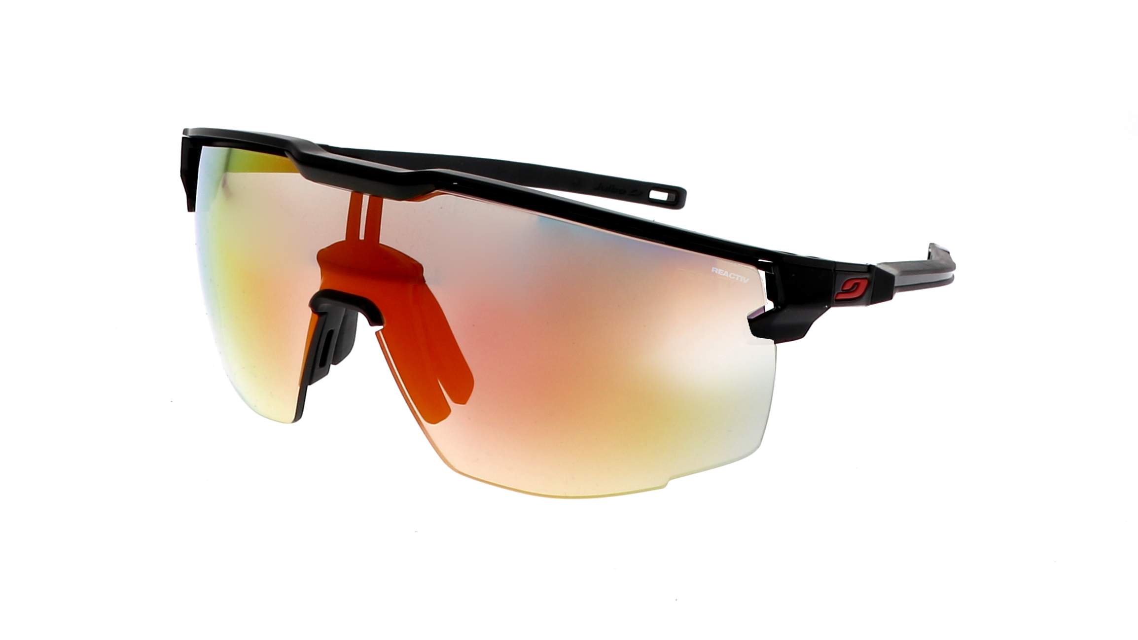 Julbo Ultimate black matte Reactiv mirrored sunglasses for high performance