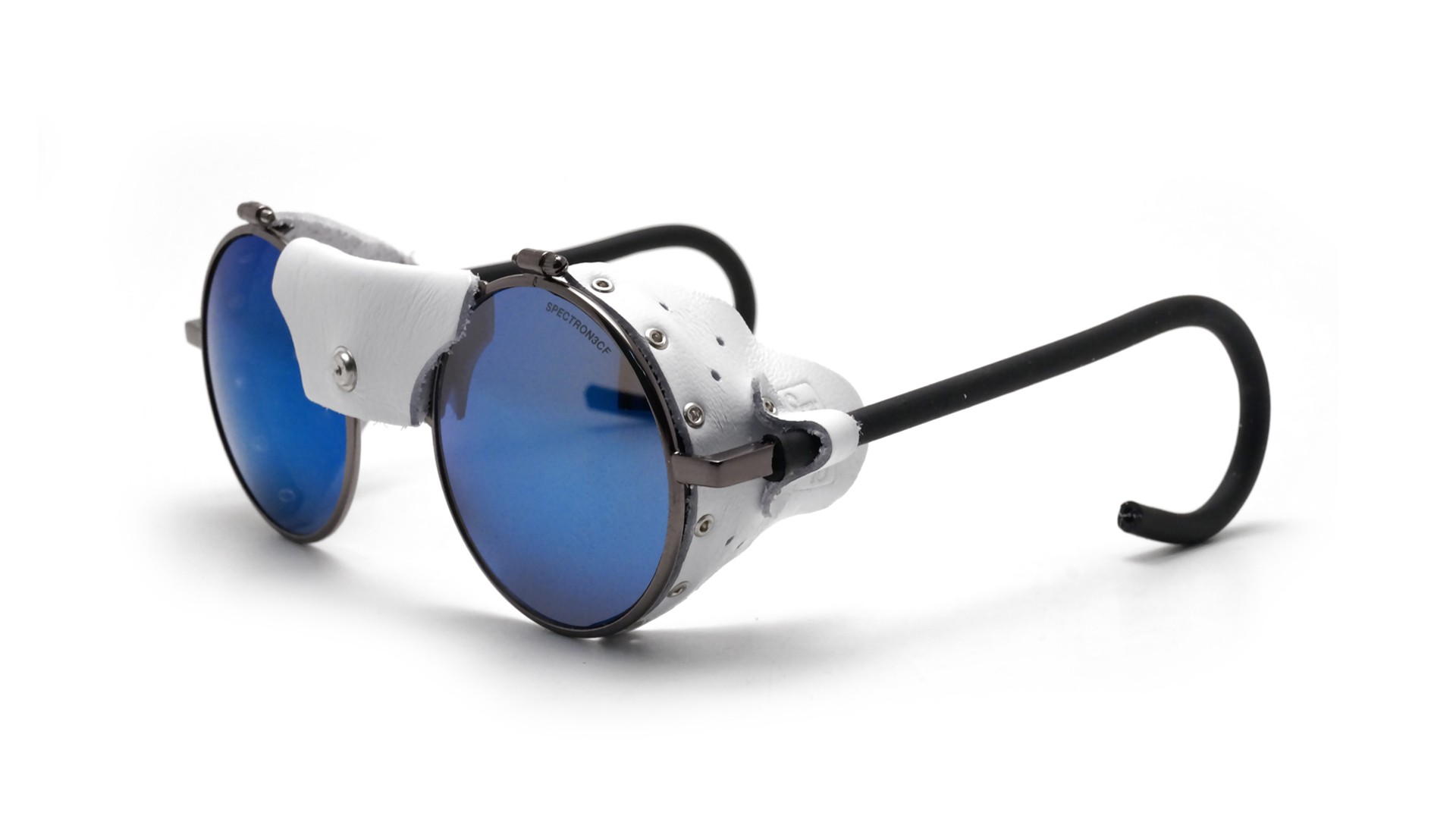 Julbo Vermont Classic silver with leather side shields and Spectron lenses