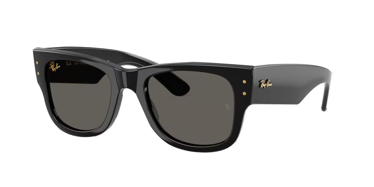 Ray-Ban Mega Wayfarer ASAP Rocky RB0840S 6826/J5 — blacked-out frame with rock-couture attitude