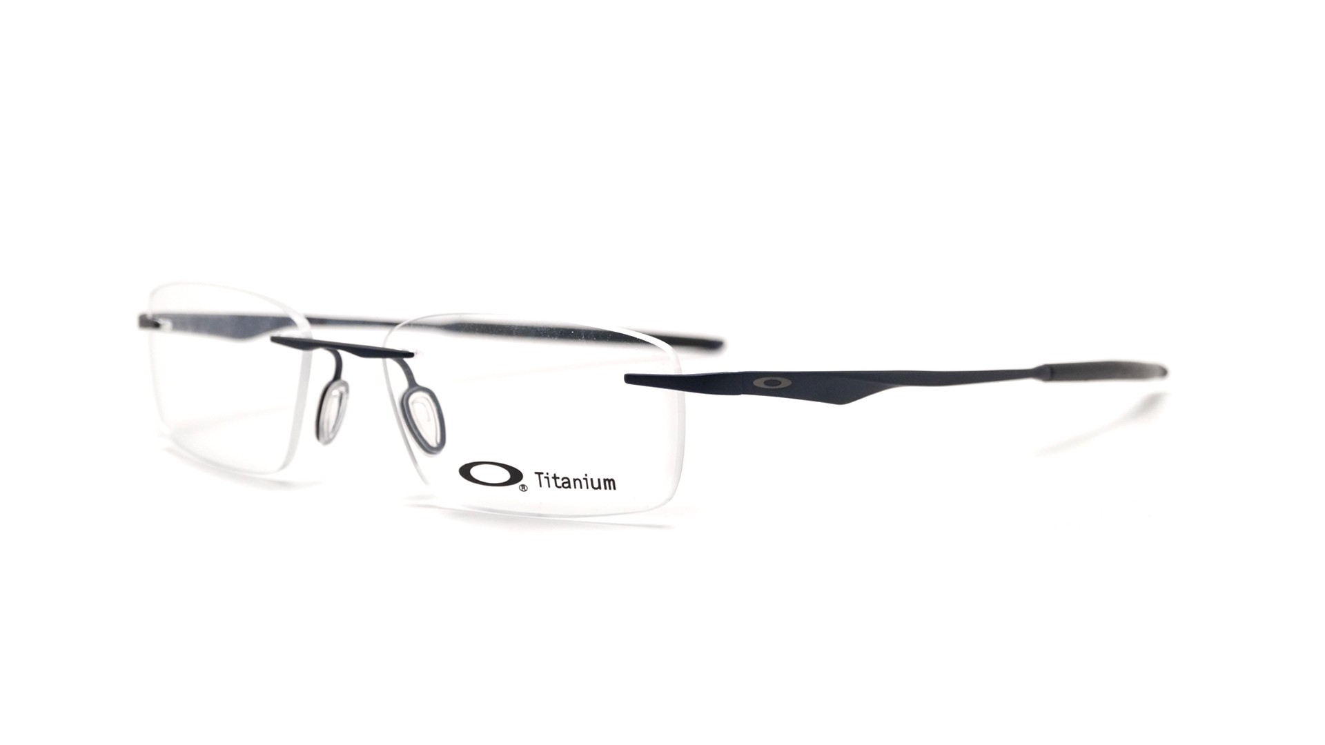 Oakley Wingfold Evr OX5118-04 53-18 rimless titanium eyeglasses, blue finish