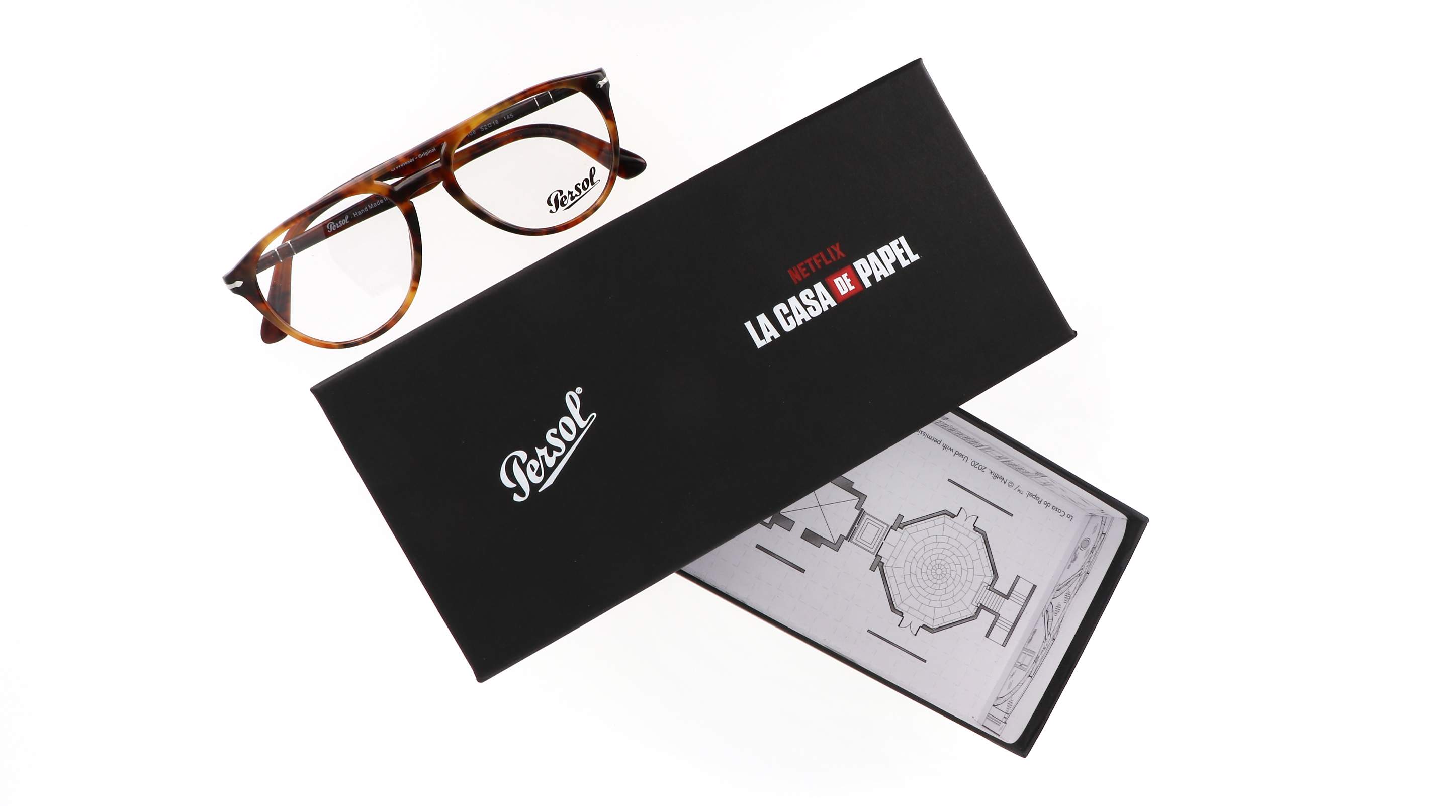 Thin Persol oval frame highlighting cheekbones on a diamond face