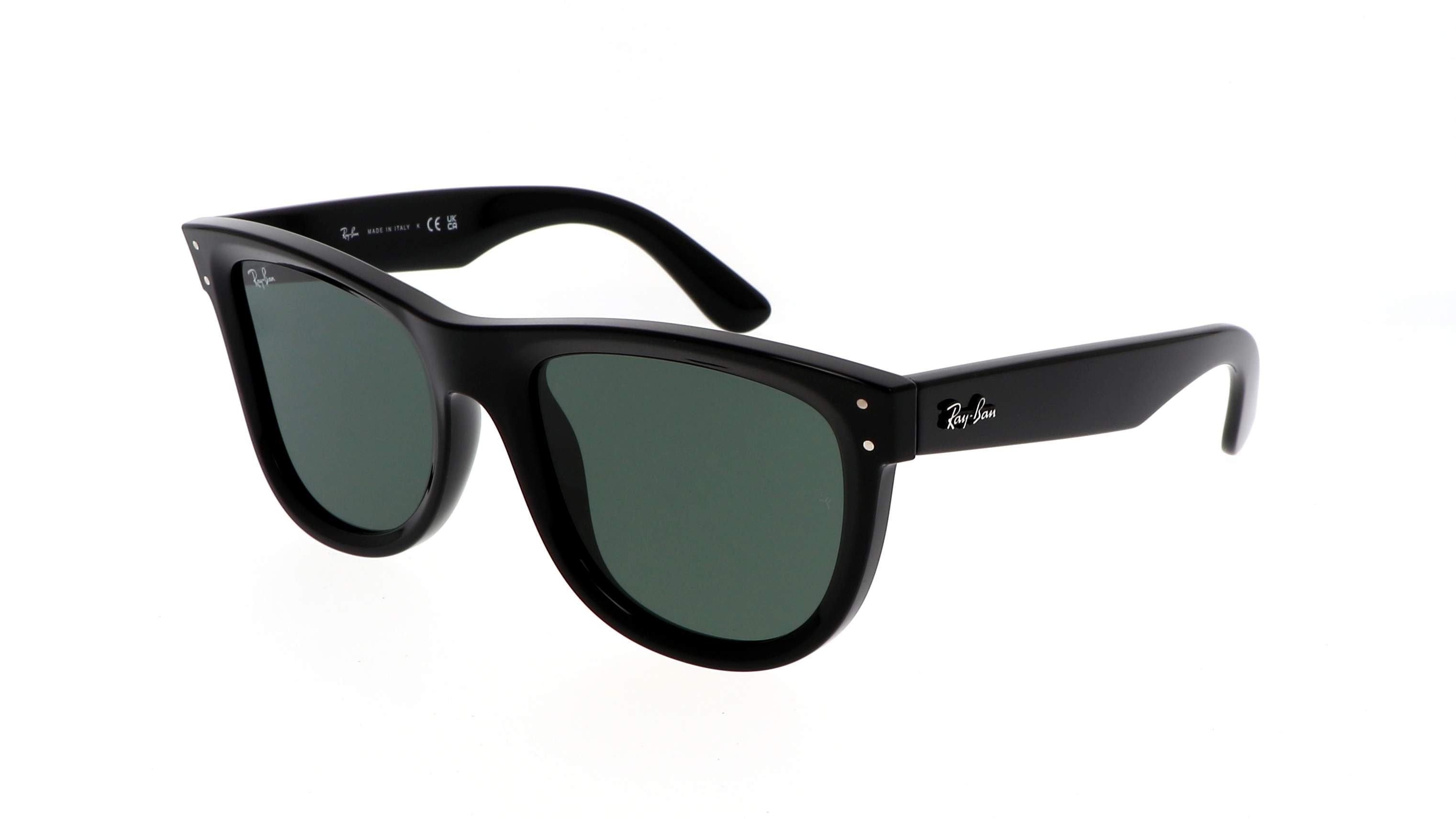 Ray-Ban Wayfarer Reverse RBR0502S 6677/VR — graphic black frame with polarized lenses