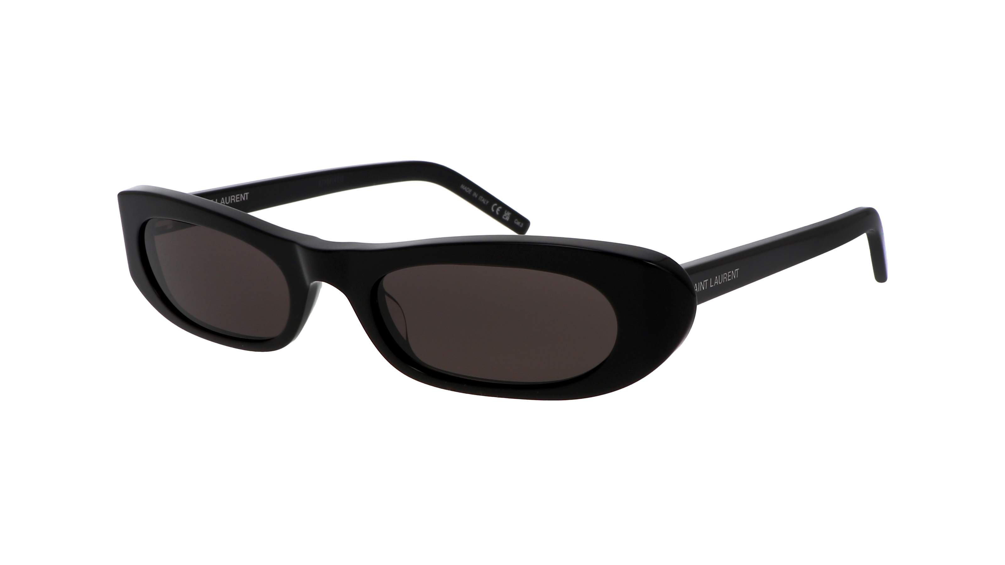 Occhiali da sole Saint Laurent SL 557 Shade ovali neri