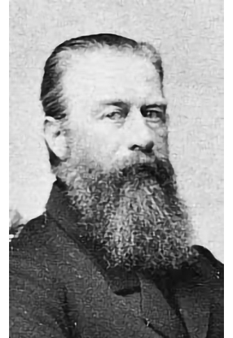 Portrait of J.F. Voigtländer, rimless eyewear pioneer in Vienna